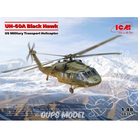 UH-60A BLACK HAWK 1/48 ICM