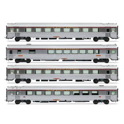 1/87 JOUEF COFFRET 4 VOITURES TEE JULES VERNE SNCF