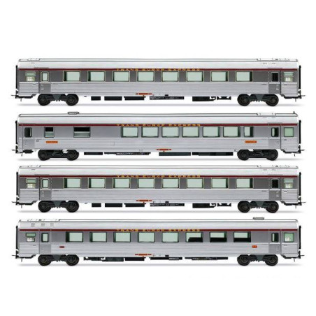1/87 JOUEF COFFRET 4 VOITURES TEE JULES VERNE SNCF
