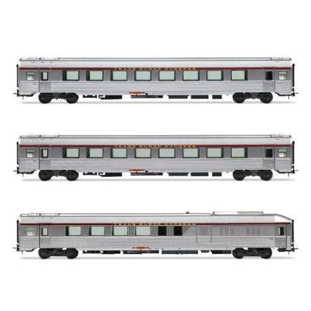 1/87 JOUEF COFFRET 3 VOITURES TEE JULES VERNE SNCF