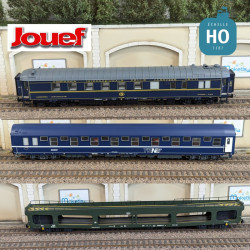 1/87 JOUEF COFFRET TRAIN AUTO-COUCHETTE SNCB+ SNCF