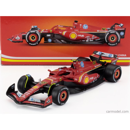 FERRARI F1 SF-24 TEAM SCUDERIA FERRARI N°55 CARLOS SAINZ GRAND PRIX DE MONZA 2024 4EME 1/43 BURAGO