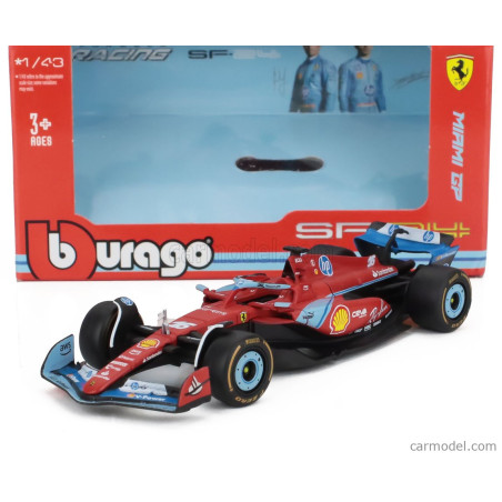 FERRARI F1 SF-24 TEAM SCUDERIA FERRARI N°16 CHARLES LECLERC GRAND PRIX D'IMOLA 2024 3EME 1/43 BURAGO