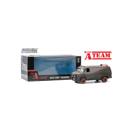 GMC VANDURA 1983 "L'AGENCE TOUS RISQUES" AVEC IMPACT DE BALLES 1/24 GREENLIGHT