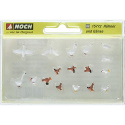 1/87 NOCH ANIMAUX LES POUES ET LES OIES