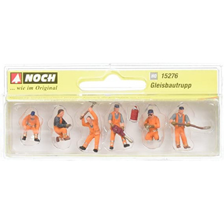 1/87 NOCH PERSONNAGES  EQUIPE DE POSEURS DE VOIES