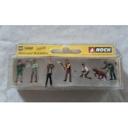 1/87 NOCH PERSONNAGE CHASSEURS ET BUCHERONS