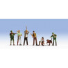 1/87 NOCH PERSONNAGE CHASSEURS ET BUCHERONS 1