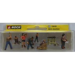 1/87 NOCH PERSONNAGES FAIRE DU BOIS