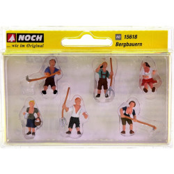 1/87 NOCH PERSONNAGE PAYSANS DES MONTAGNES