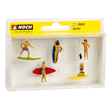 1/87 NOCH PERSONNAGE LES SURFEURS/SURFEUSES