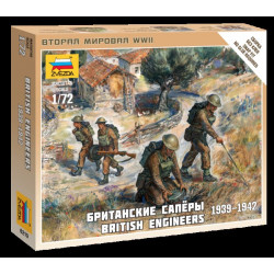SAPEURS BRITANNIQUES 1939-1942 1/72 ZVESDA